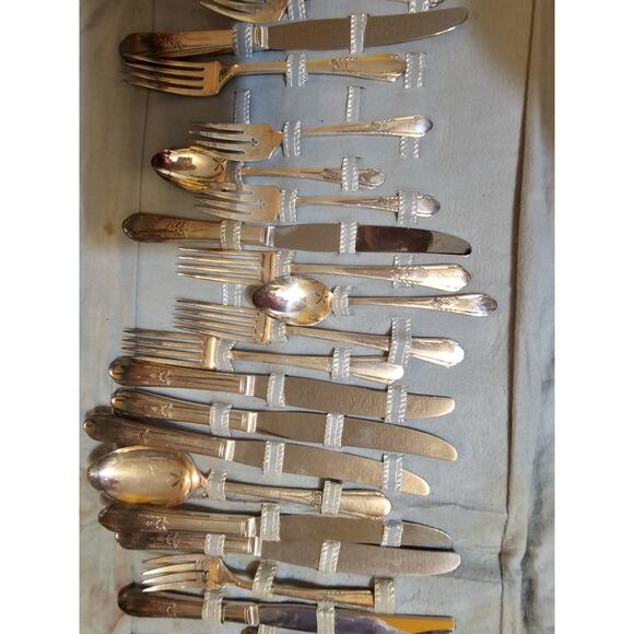 Oneida Complete Set Louisiane Vintage Flatware Set With Original Case MUST SEE - Picture 7 of 16